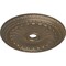 Ekena Millwork Viceroy Ceiling Medallion (Fits Canopies up to 4 7/8"), 35 1/8"OD x 4 7/8"ID x 2 1/2"P, Warm Silver CM35VIWSS - alternate 2